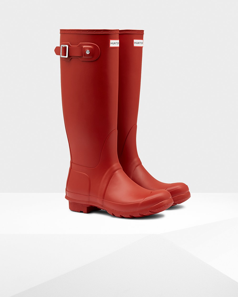 Bottes Hautes de Pluie Hunter Original Femme Rouge ZPCVSUQ-57